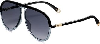 Dior Twincolors A1I Zonnebril - Dames - Accessoires - Zwart - Maat: 61 MM