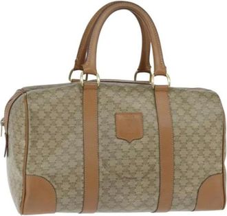 Celine Pre-owned Handbags, female, Beige, Size: ONE SIZE Pre-owned Vintage Leather Handbag