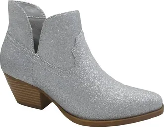 Jellypop Womens Shelby Ankle Boots In Silver Glitter