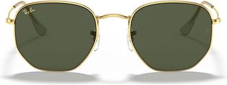 Ray-Ban Sunglasses Rb3548 919631 Hexagonal Gold/Green G 15 Unisex