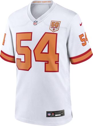 Nike Lavonte David Tampa Bay Buccaneers 50th Season Nike Mens NFL Game Jersey in White | 67NM0E868BF-AW0