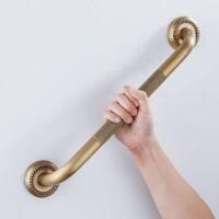 OEM Barra De Apoyo Robusta, Pasamanos S&oacute;lido De 49 Cm, Reposabrazos Para Ba&ntilde;o, Acabado En Lat&oacute;n Antiguo, Ideal Para Personas Mayores Y Ancianos - Crezuo