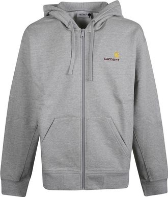 Carhartt Work in Progress Grey Logo Hoodie