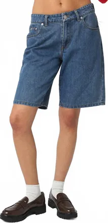 Olivaceous Ashly Bermuda Shorts In Denim
