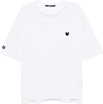 Songzio T-shirt con taglio curvo - Bianco