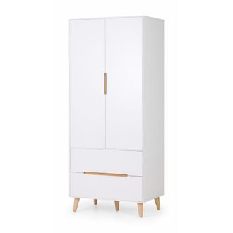 Julian Bowen Alicia Combination Wardrobe 1.9m - White - Julian Bowen | TJ Hughes