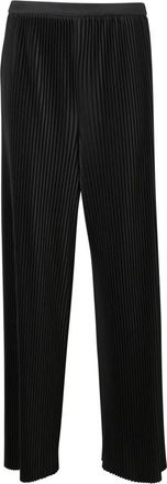 Fabiana Filippi High-waist Pleated Broeken - Dames - Wijde Broeken - Zwart - XS - Polyester - Broeken