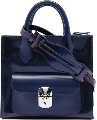 Balenciaga Pre-owned Balenciaga Mini Patent Padlock All Afternoon Satchel Unisex NDMGV73LYLTULD4I