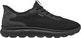Geox Accessoires - Heren - Sneakers - Zwart - 41 EU - Leer - Schoenen