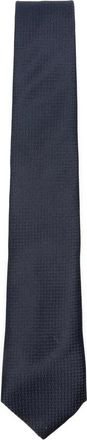 Canali Geometric Silk Tie - Heren - Stropdassen - Blauw - ONE Size - Accessoires