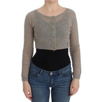 Ermanno Scervino Alpaca Leather Womens Cardigan