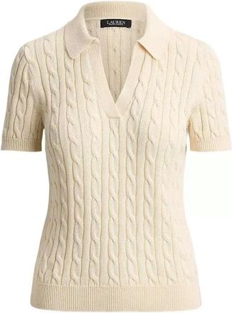 Ralph Lauren Donna, Top, Beige, L, new