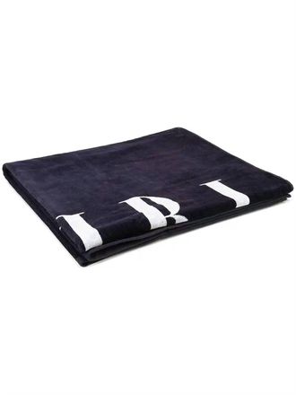 Amiri Small Logo Towel In Blue