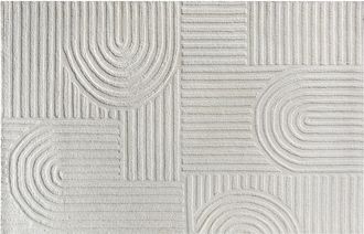 Vente-Unique Alfombra de lana con relieve hecha a mano - 200 x 290 cm - 2200g/m2 - Marfil - ASSINIE