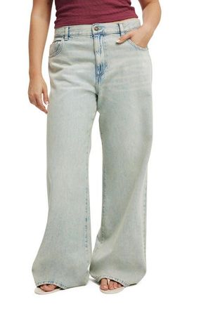 Cotton On Womens Relaxed Wide Jean in Sundune Blue at Nordstrom, Size 4