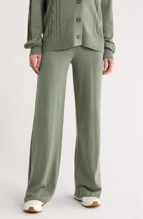 Splendid Emily Cable Knit Pants in Soft Green at Nordstrom Rack, Size X-Small