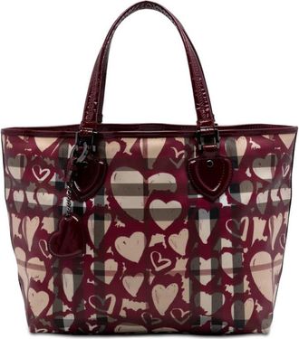 Burberry Pre-owned Burberry House Check Coated Canvas Hearts Gracie Tote Ladies HGCI4WAY9GEYDVT1