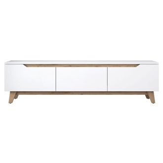 Calicosy Mueble de TV 3 puertas blanco - L180 cm