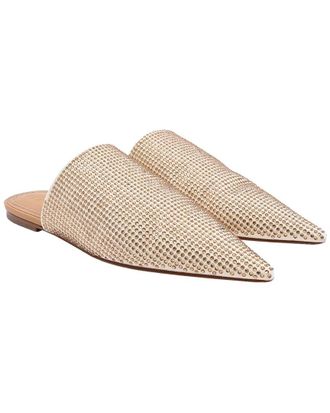 Loewe Womens Suede Rhinestone Embellished Pointed-Toe Mule (Authentic Pre-Loved)
