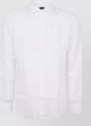 Barba linen regular-fit shirt