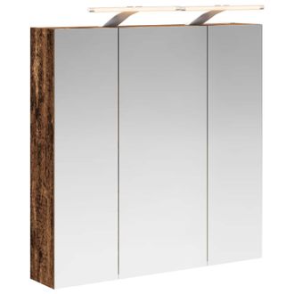 vidaXL Armario Con Espejo De Ba&ntilde;o Madera Vieja 70 X 14,5 X 70 Cm Vidaxl