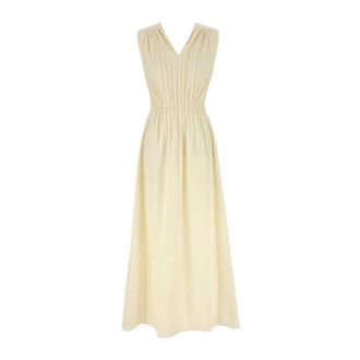 AMOTEA Antea Dress - Dames - Casual kleedjes - Geel - M - Katoen - Kleedjes