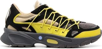 Alexander McQueen Sneakers, male, Multicolor, 7 UK, Yellow Leather Lo-Top Trainers