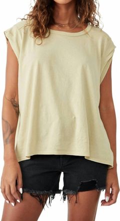 Free People Naomi Tee In Tidal Foam