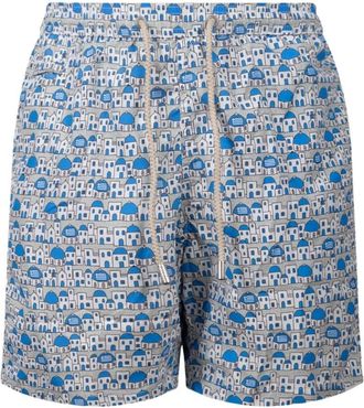 MC2 Saint Barth Lighting Micro Fantasy Santorini View Swim Shorts