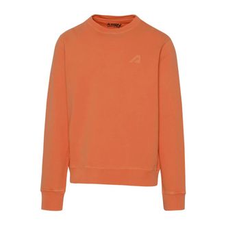 Autry Hoodies & sweatvesten, Heren, Oranje, M, Katoen, Versleten Katoenen Trui