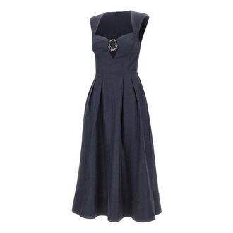 Rebecca Vallance Midi Dresses, female, Blue, Size: XS Serenity Midi Dress