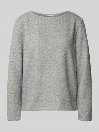 Tom Tailor Regular Fit Sweatshirt mit Viskose-Anteil in Hellgrau Melange, Gr&ouml;&szlig;e M