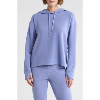 DKNY Transcend Thermal Hoodie in Bluestone at Nordstrom Rack, Size X-Large