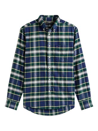 Tommy Hilfiger plaid pocket shirt - Blauw