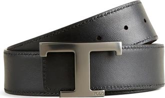 Tod's Cintura T Timeless reversibile - Marrone