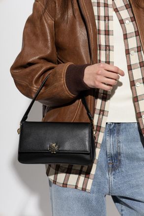 Tory Burch Shoulder Bag Charlie Small, Womens, Black