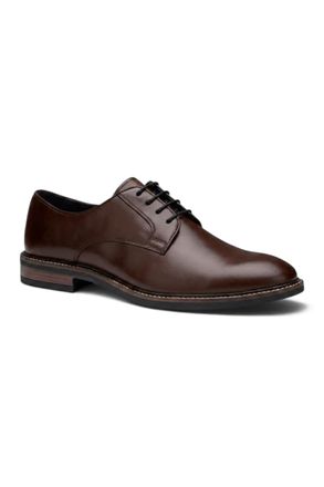 John White herenschoenen van zwart leer met gladde neus en vetersluiting - Tanner