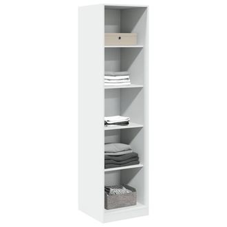 Berkfield Home Wardrobe White 50x50x200 cm Engineered Wood | Size: 50 x 50 x 200 cm