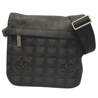 Chanel Pre-owned Cross Body Bags, female, Brown, Size: ONE SIZE Pre-owned New Travel Nylon Shoulder Bag