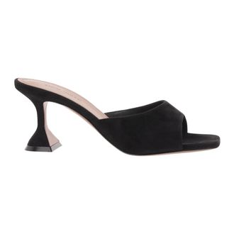 Amina Muaddi Lupita Slipper 70 - female - Amina Muaddi - Heeled Mules - Black - 3 1/2 UK - Shoes