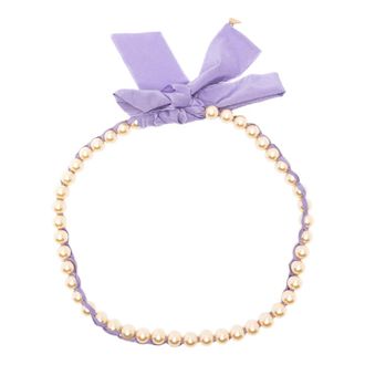 Forte_Forte Necklaces, female, Purple, Size: ONE SIZE Glass Pearls Long Necklace