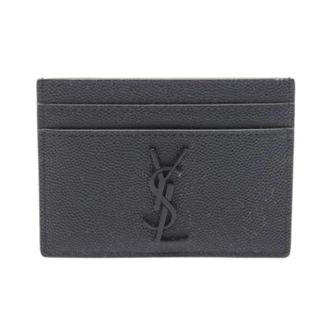 Saint Laurent Pre-owned Wallets, male, Black, Size: ONE SIZE Pre-owned Card Case