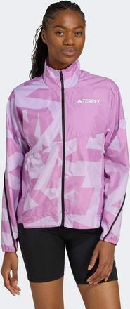 adidas Terrex Multi - Giacca a vento viola preloved / prugna polvere con stampa