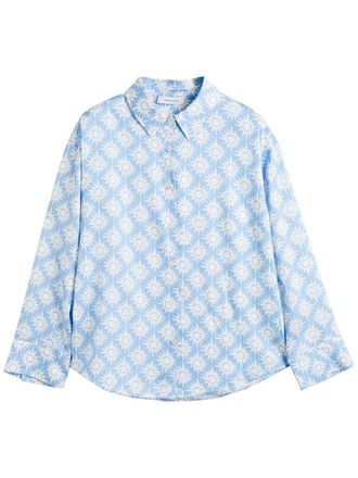 Chinti and Parker x Laura Whitmore Paradise shirt - women - Viscose - 14 - Blue