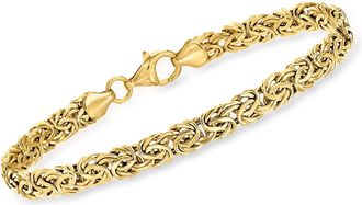 Ross-Simons 14kt Yellow Gold Byzantine Bracelet