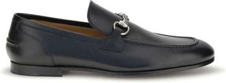 Gucci Jordaan Leren Loafers - Heren - Loafers - Zwart - 44 EU - Leer - Schoenen