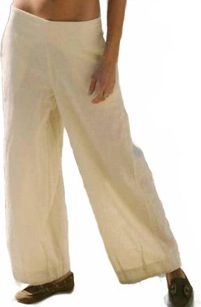 Free People Demi Cotton Linen Pants In Tea Cookie