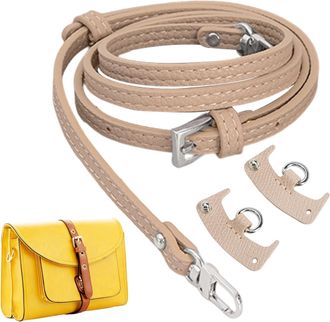 Generic Handbag Strap,PU Leather Replacement for Tote - Adjustable Strap for Purse with 2 Buckles - for Women Shoulder Small Handbag