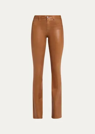 L'agence Selma High-Rise Coated Sleek Baby Boot Jeans