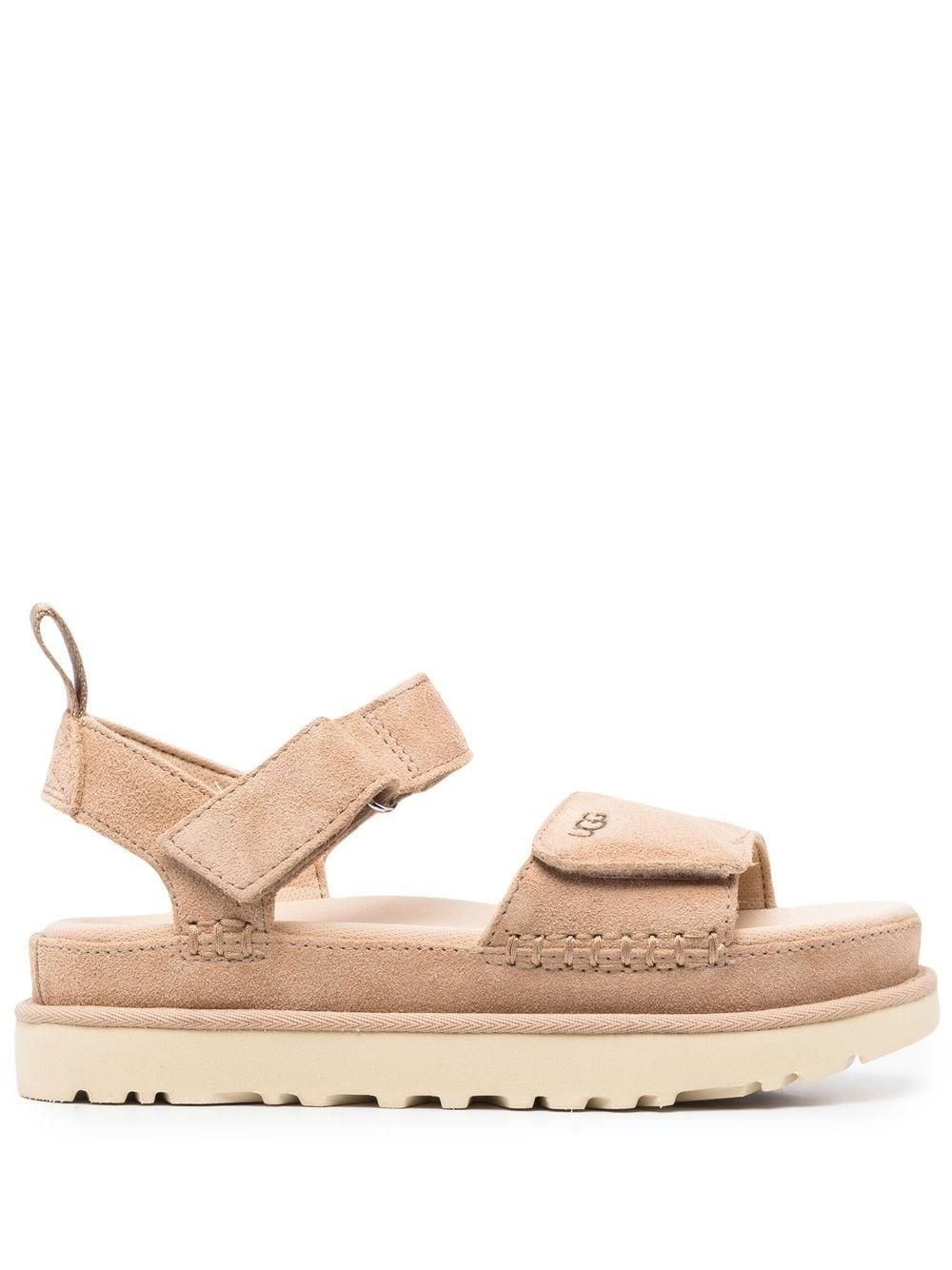 UGG Goldenstar sandalen met klittenband Beige van € 132,00 op